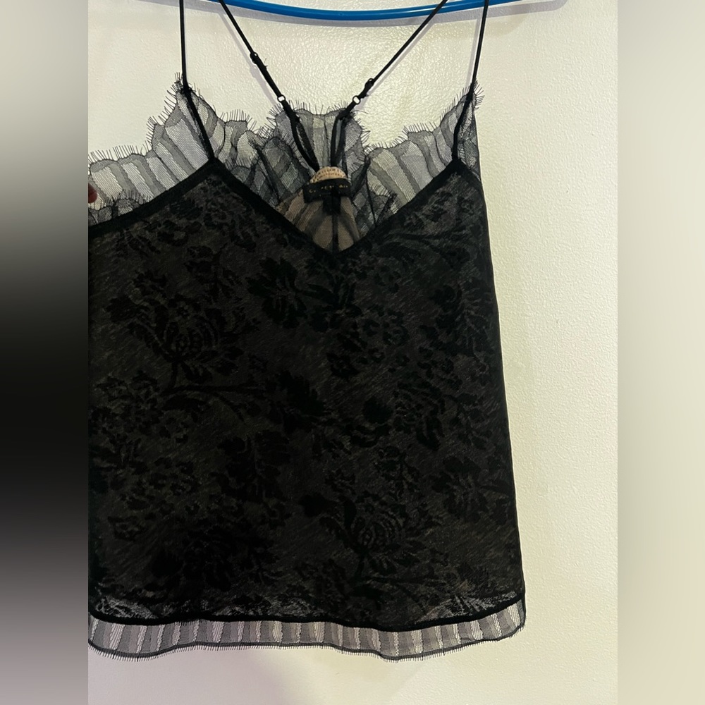 Lace black top Sz XS